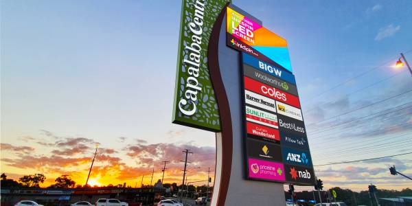 Capalaba Central Brisbane Digital Pylon