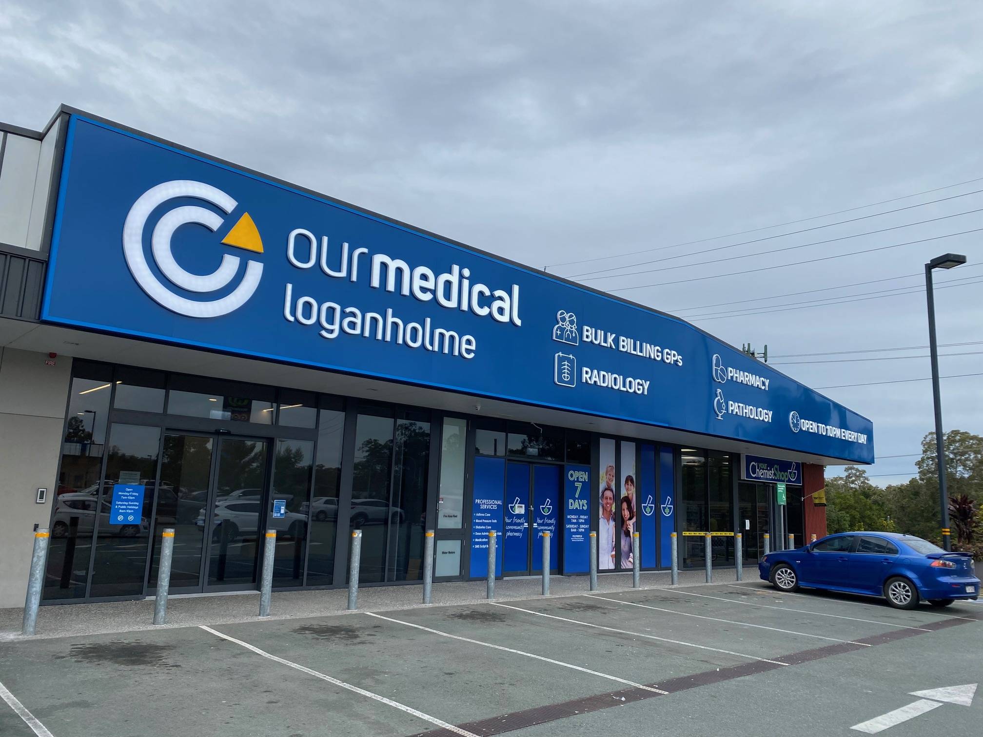 Our Medical Loganholme illuminated 3D printed signage