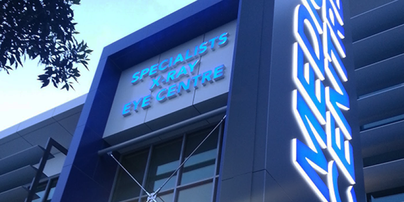 medical centre healthcare illuminated signage