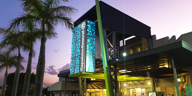 capalaba central custom building signage