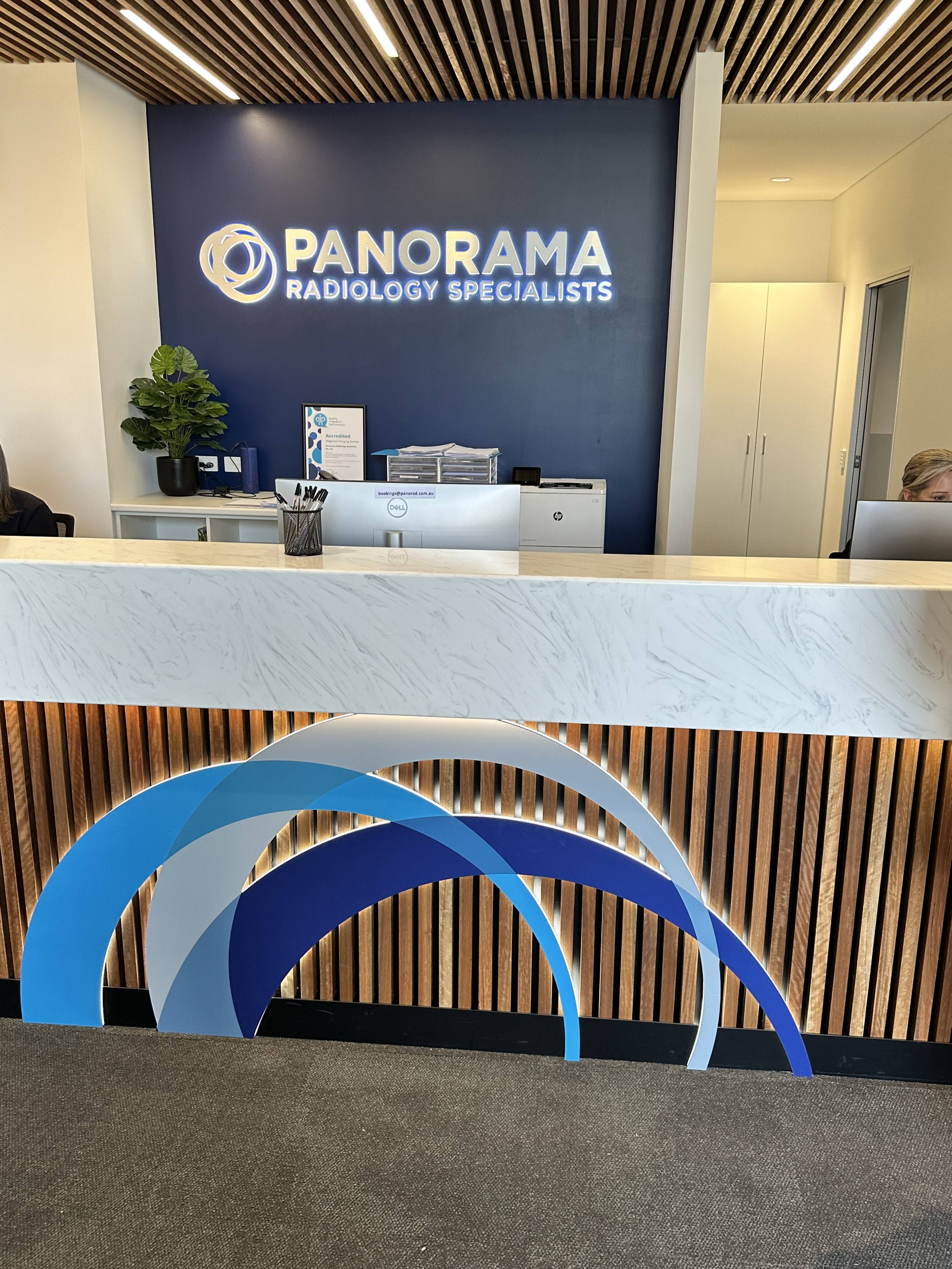 Panorama 3D Printed Halo Illuminated Sign